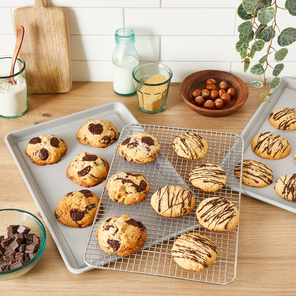 Set pentru copt TEFAL Ceramik J175S204, 39x26cm, otel, verde