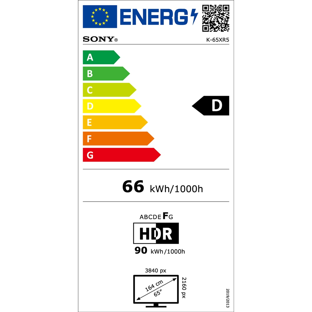 Televizor Mini LED Smart SONY BRAVIA 5 K65XR59, Ultra HD 4K, 164cm