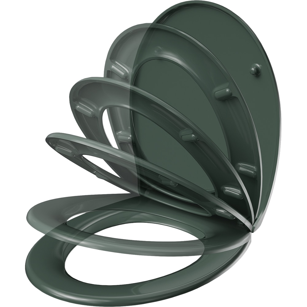 Capac WC GOODHOME Diani K03(3739), inchidere lenta, duroplast, verde