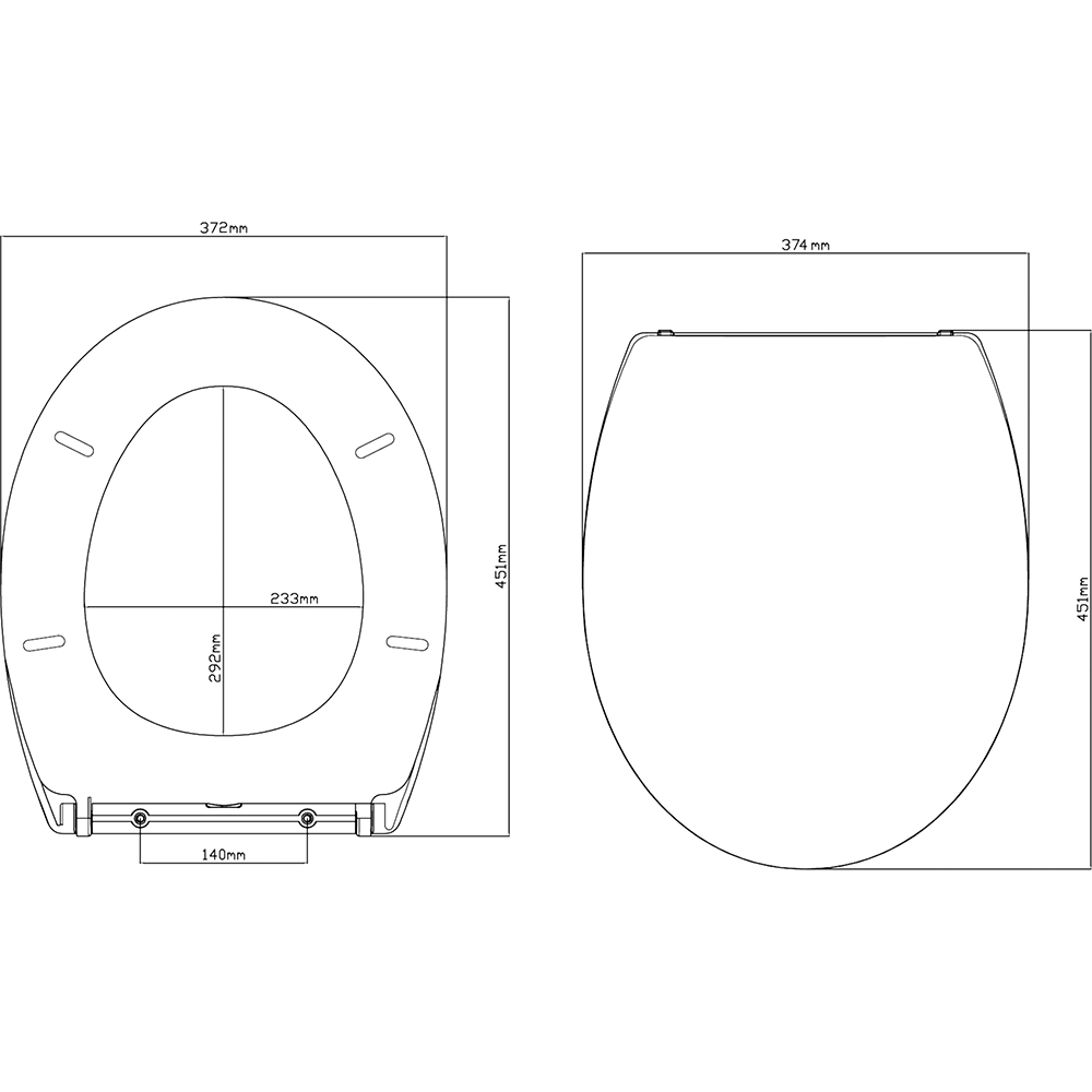 Capac WC GOODHOME Diani K03(7090), inchidere lenta, duroplast, negru