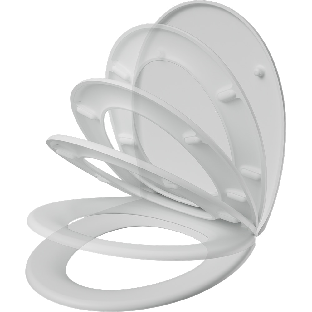 Capac WC GOODHOME Diani K03(M), inchidere lenta, duroplast, alb