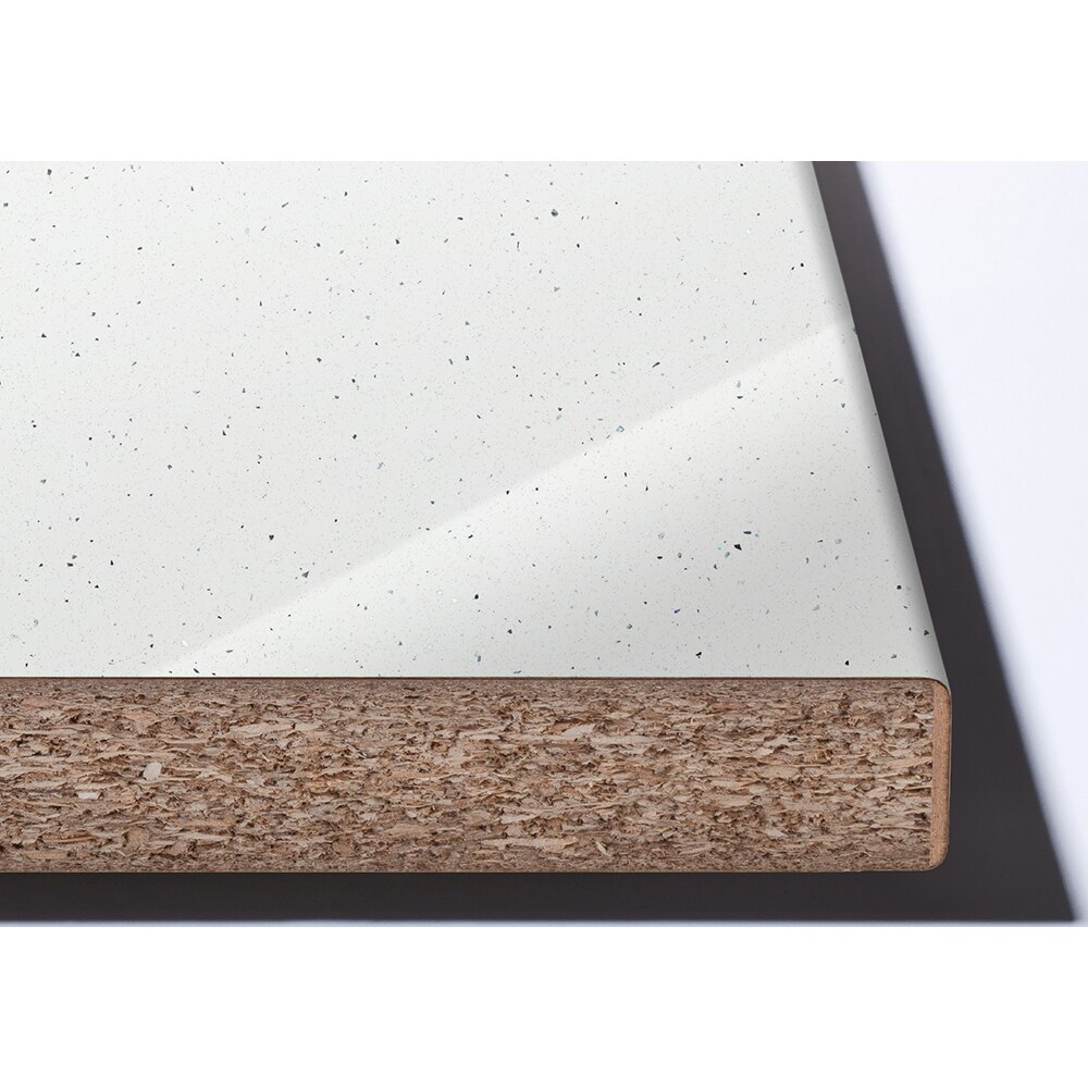 Blat insula K217, PAL, 410 x 90 x 3.8 cm, alb