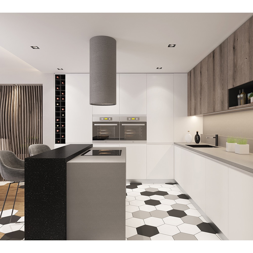 Blat bucatarie Kronospan Andromeda K218 GG, 410 x 60 x 3.8 cm, PAL melaminat, negru