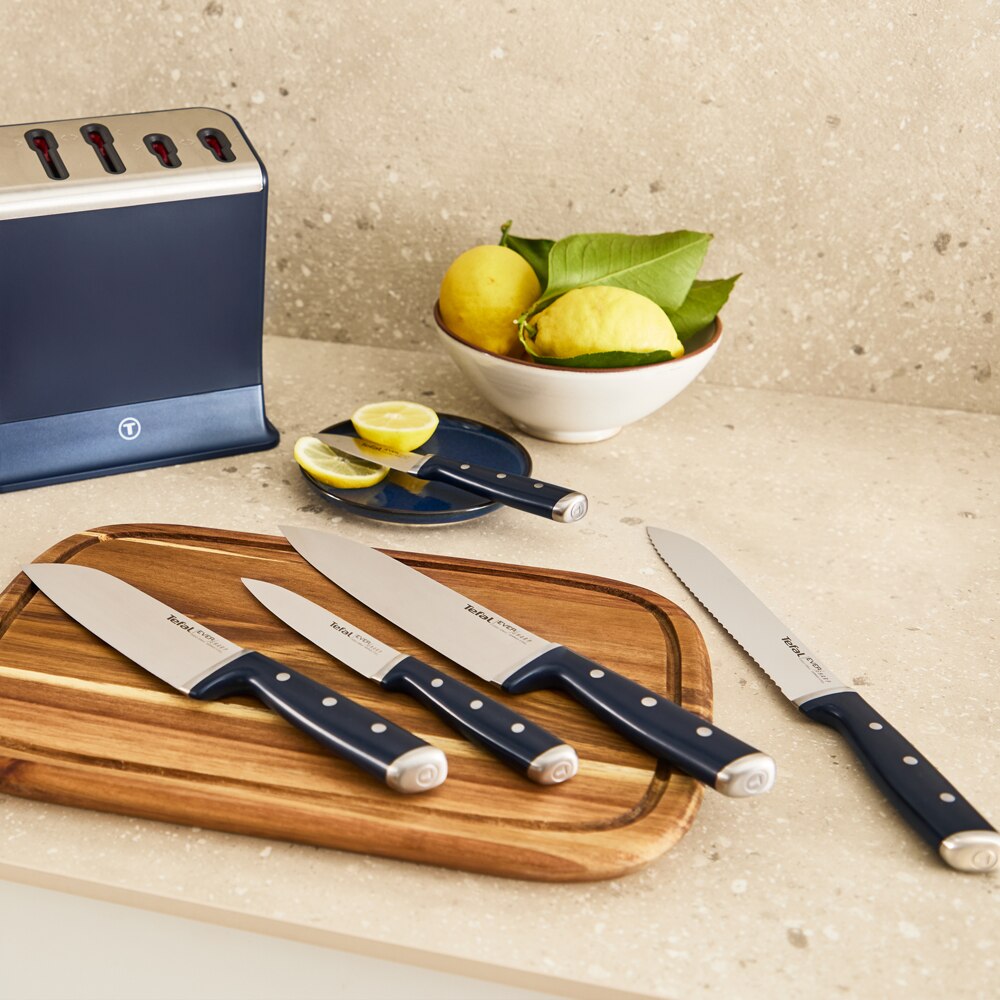 Set cutite TEFAL K297S644, 5 piese, inox, negru