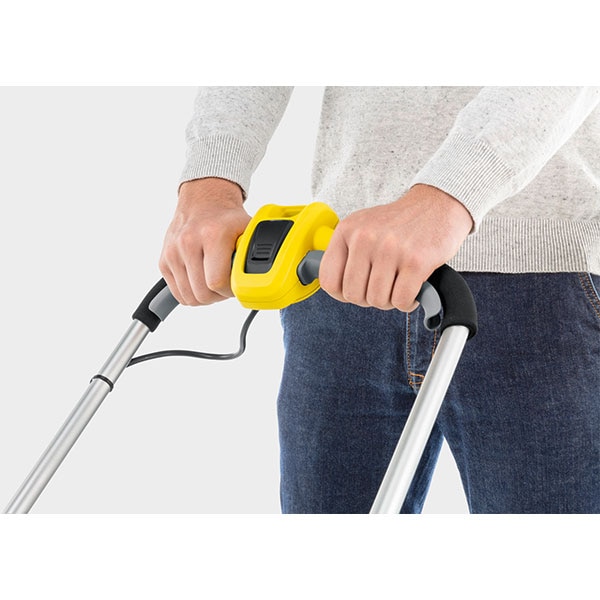 Masina de tuns iarba pe acumulator KARCHER LMO Battery 18-33, Electrica, latime taiere 33 cm, cos 35L, Galben