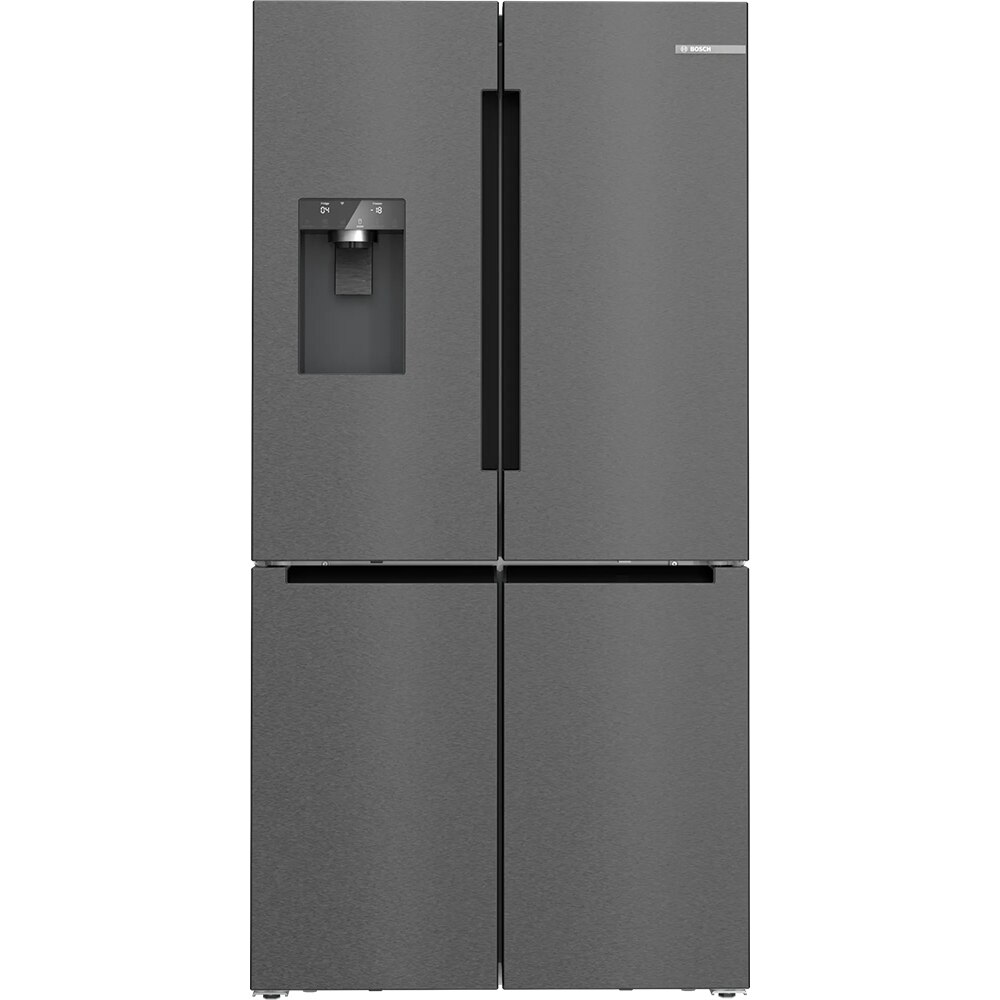 Side by Side BOSCH KFI96AXEA, Total No Frost, 574 l, H 183 cm, Clasa E, Dozator apa, dark inox