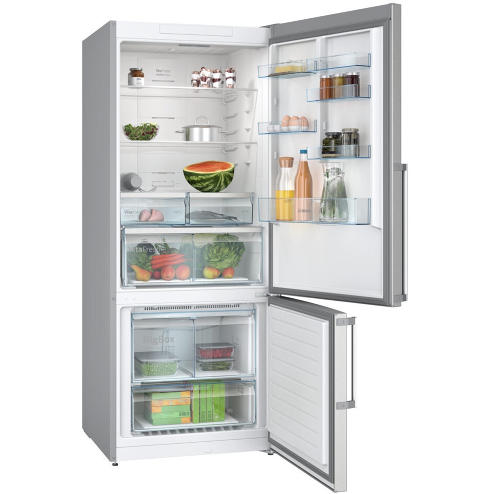Combina frigorifica BOSCH KGN76XIEP, No Frost, 526 l, H 186 cm, Clasa E, inox