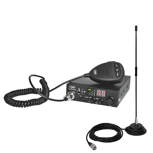 Kit statie CB PNI HP8000L ASQ + antena Extra 40 cu magnet