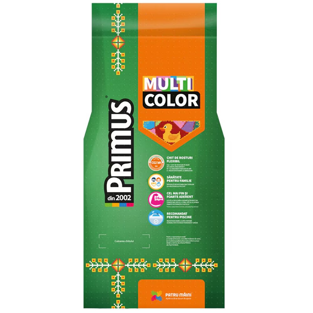 Chit de rosturi gresie si faianta Primus Multicolor, B15 scortisoara, interior/exterior, 2 kg