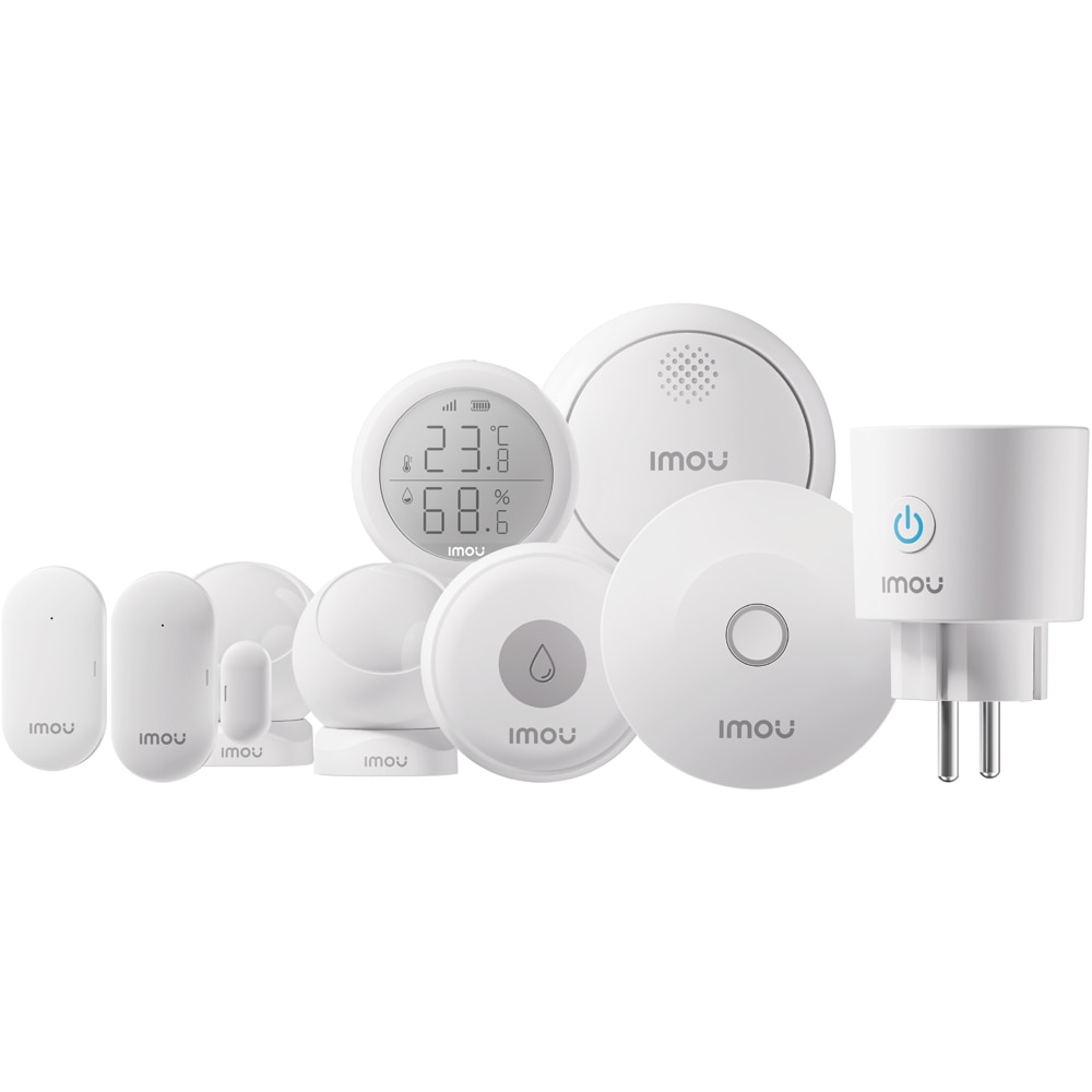 Kit sistem de alarma IMOU Smart Home Security Kit, Wi-Fi, Zigbee, alb