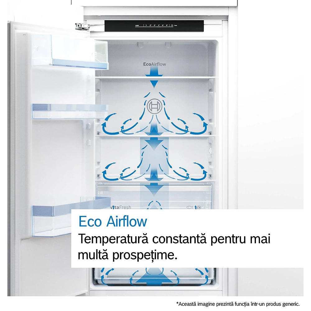 Combina frigorifica incorporabila BOSCH KIV86VSE0, LowFrost, 267 l, H 177.2 cm, Clasa E