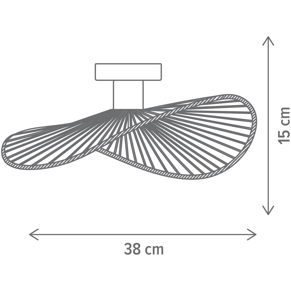 Plafoniera KLAUSEN Elite PL1 KL100076, E27, IP20, natur
