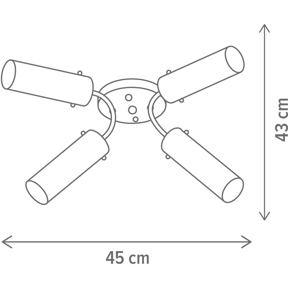 Lustra KLAUSEN Spire PL4 KL100086, E14, IP20, cupru