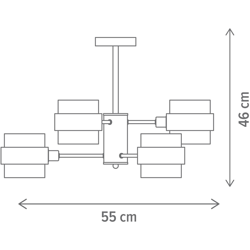 Lustra KLAUSEN Glamy 6 KL106014, E14, IP20, auriu