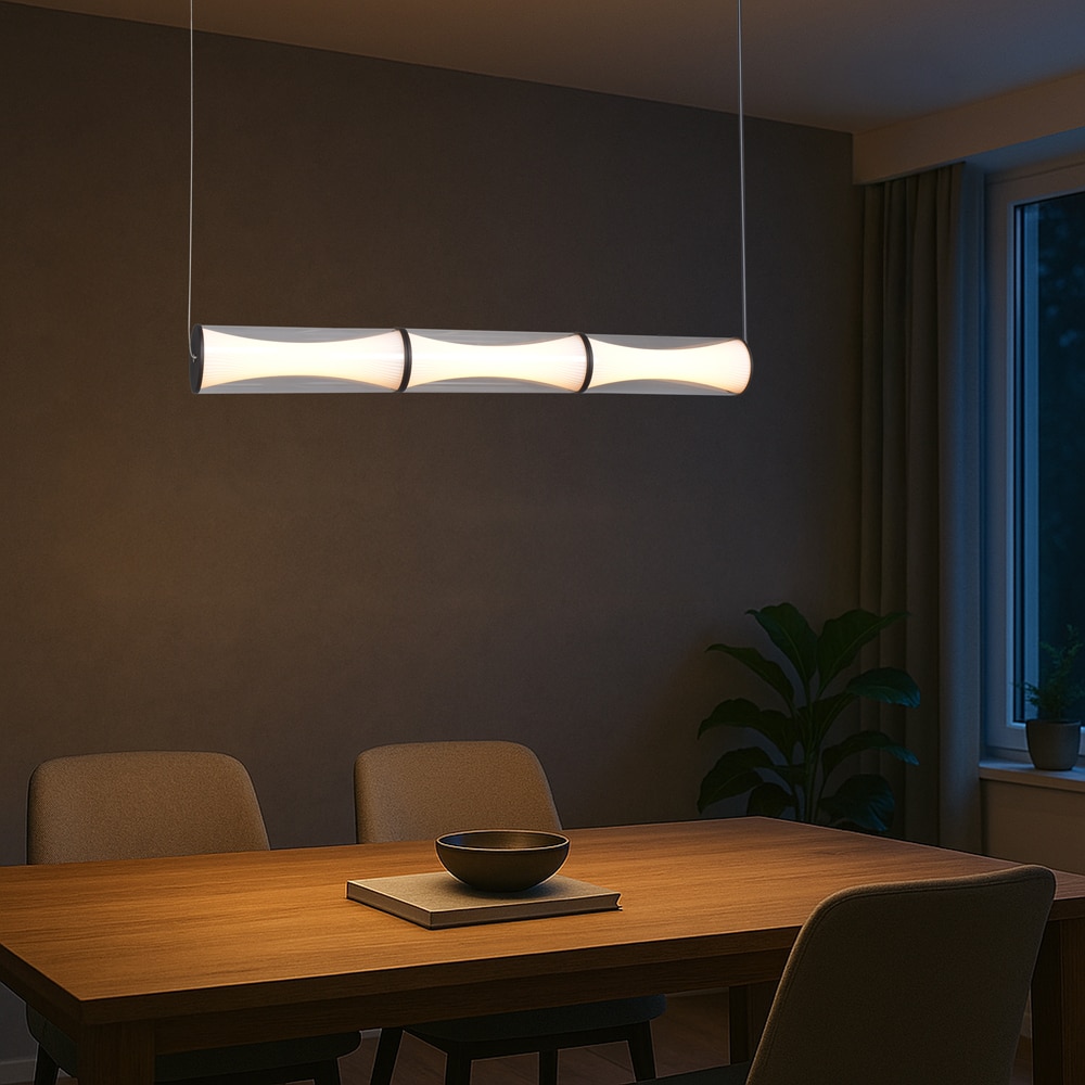 Suspensie LED KLAUSEN Ardor SP3 KL140036, 36W, 2000lm, alb-negru