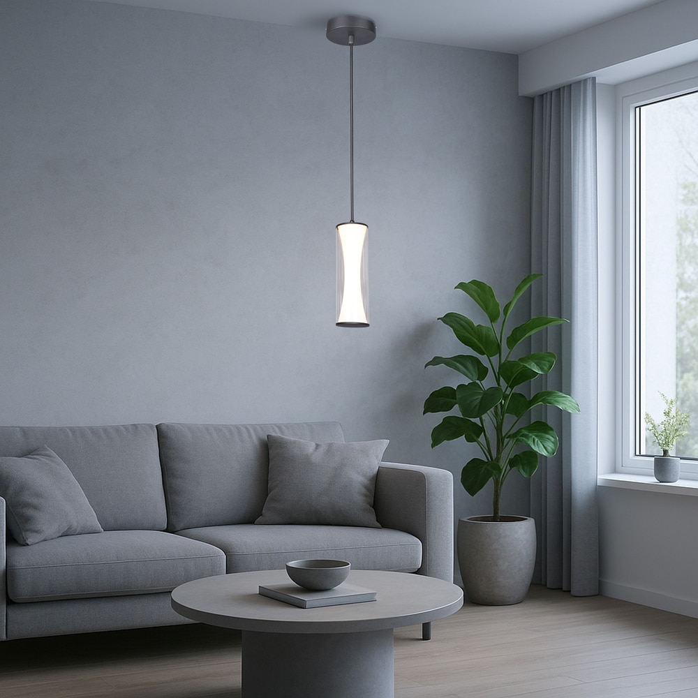 Suspensie LED KLAUSEN Ardor SP1 KL142105, 14W, 300lm, alb-negru