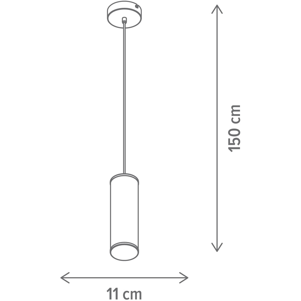 Suspensie LED KLAUSEN Ardor SP1 KL142105, 14W, 300lm, alb-negru