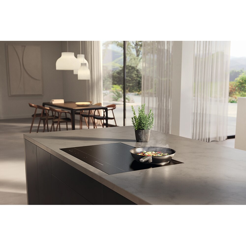 Plita incorporabila MIELE KM 7576 FL, Inductie, 6 arzatoare, Touch Control, negru