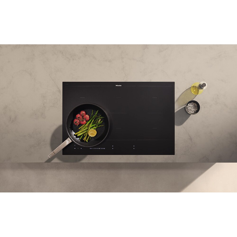 Plita incorporabila MIELE KM 7576 FL, Inductie, 6 arzatoare, Touch Control, negru