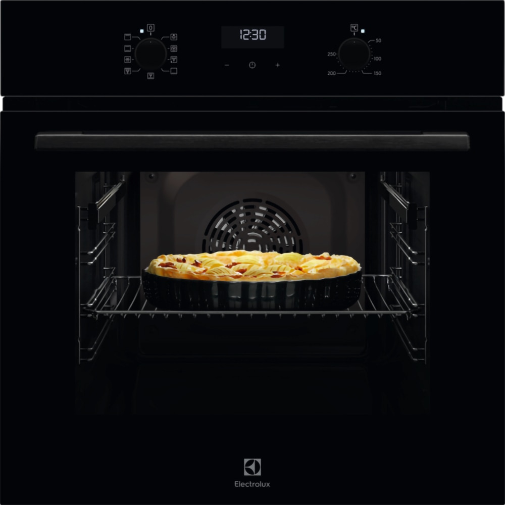 Cuptor incorporabil ELECTROLUX KODEF70BZ, Electric, Gatire cu abur, Autocuratare catalitica, 65 l, Clasa A, negru