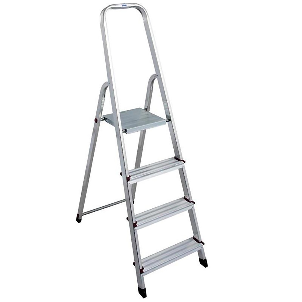 Scara cu platforma KRAUSE Corda, 4 trepte, 3.5 m, aluminiu