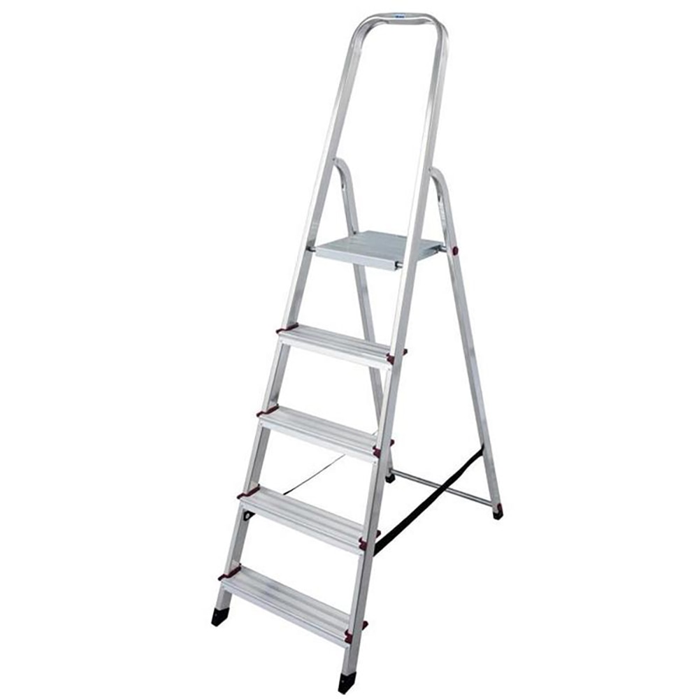 Scara cu platforma KRAUSE Corda, 5 trepte, 3.5 m, aluminiu