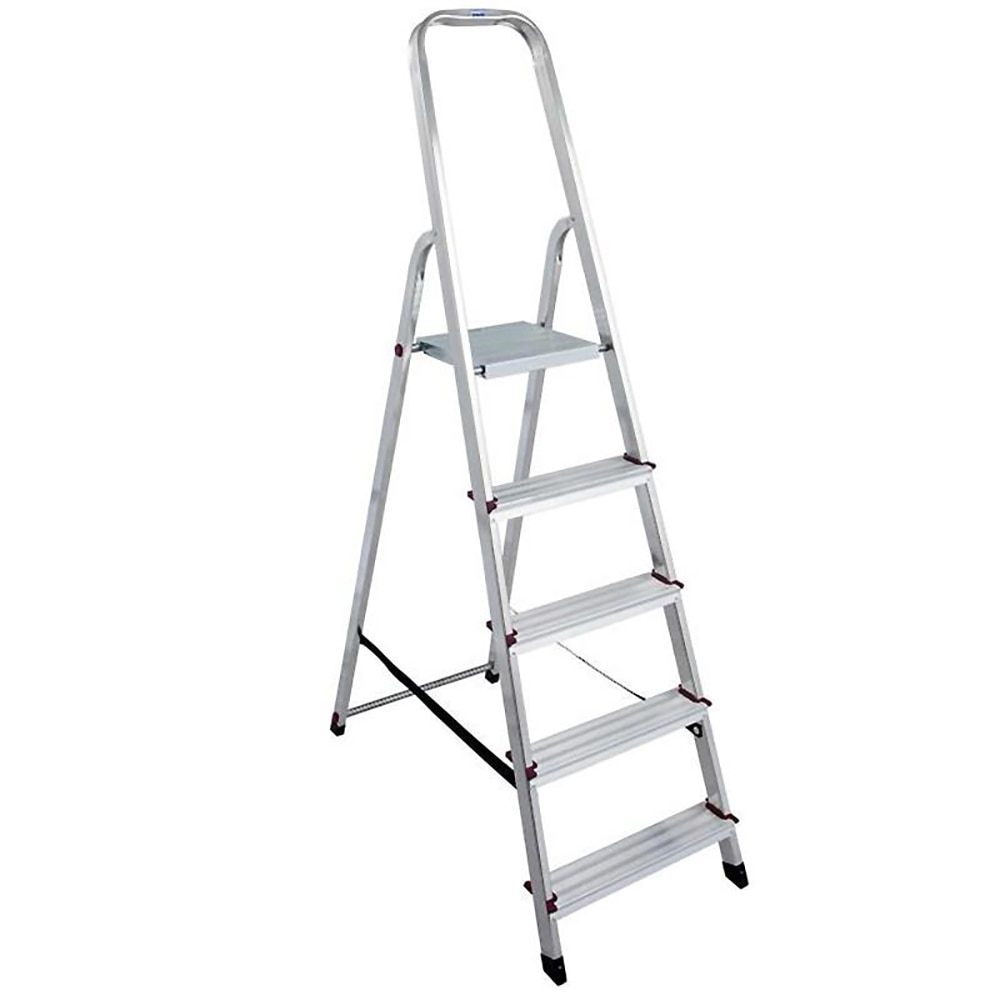 Scara cu platforma KRAUSE Corda, 5 trepte, 3.5 m, aluminiu