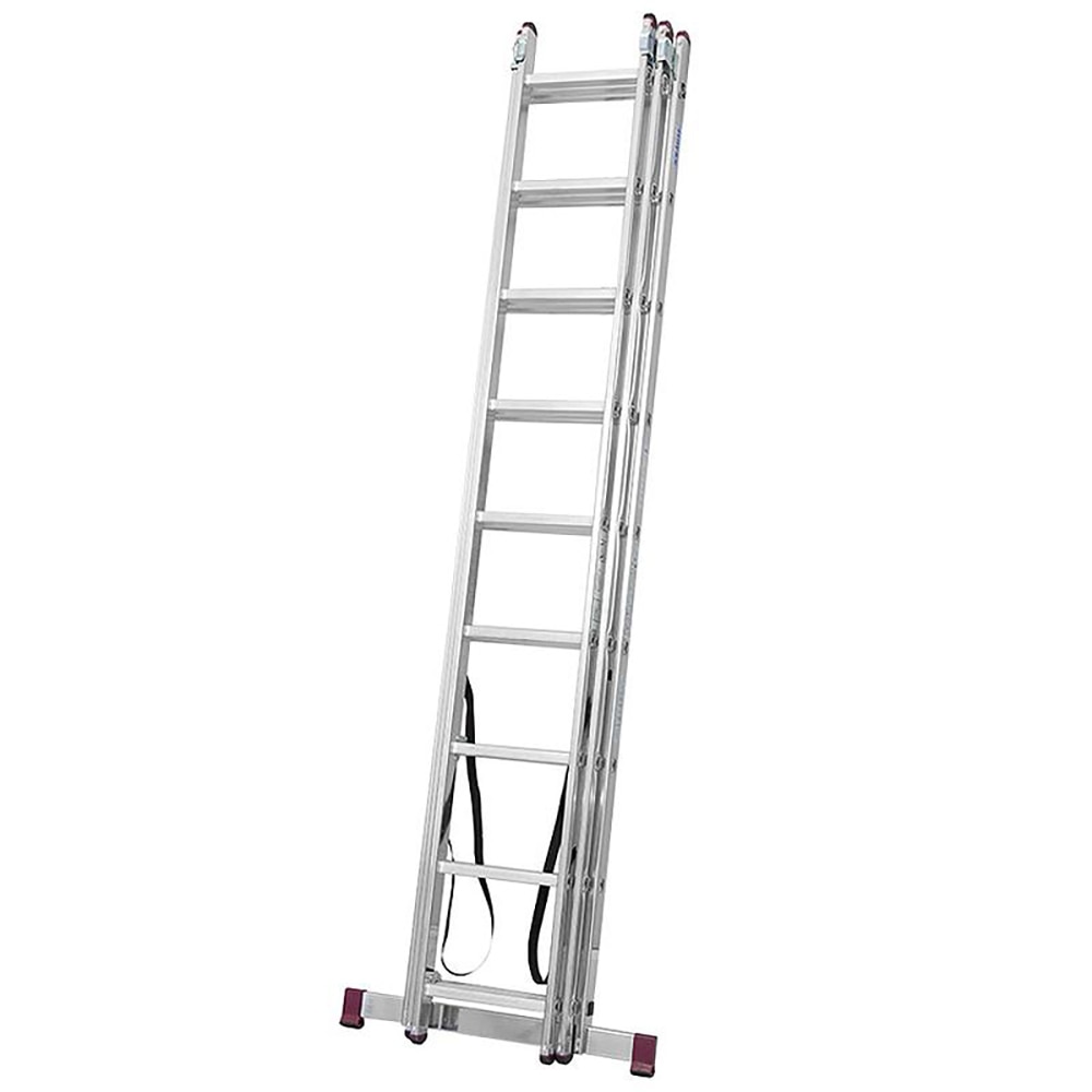 Scara culisanta KRAUSE Corda, 18 trepte, 4.5 m, aluminiu