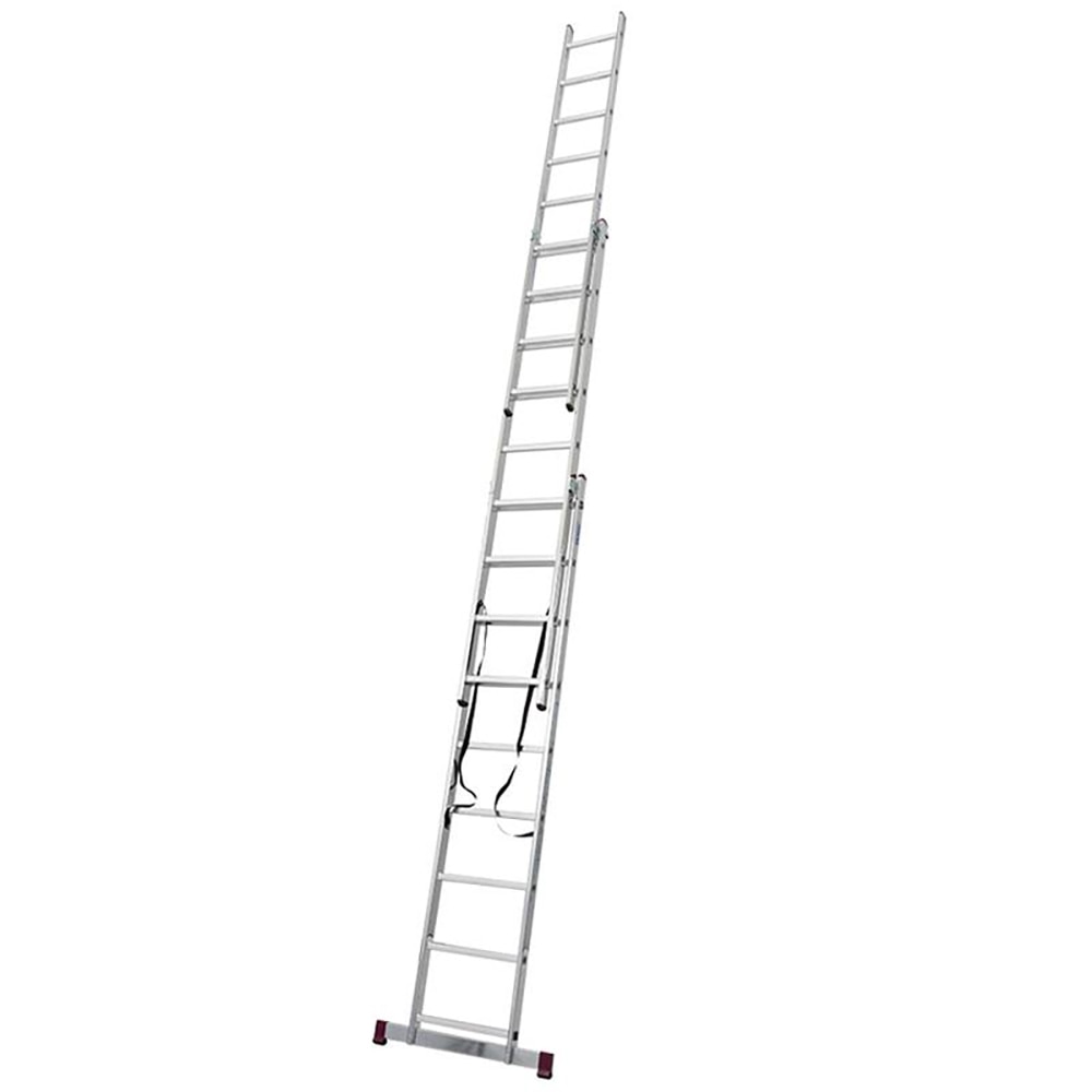 Scara culisanta KRAUSE Corda, 18 trepte, 4.5 m, aluminiu