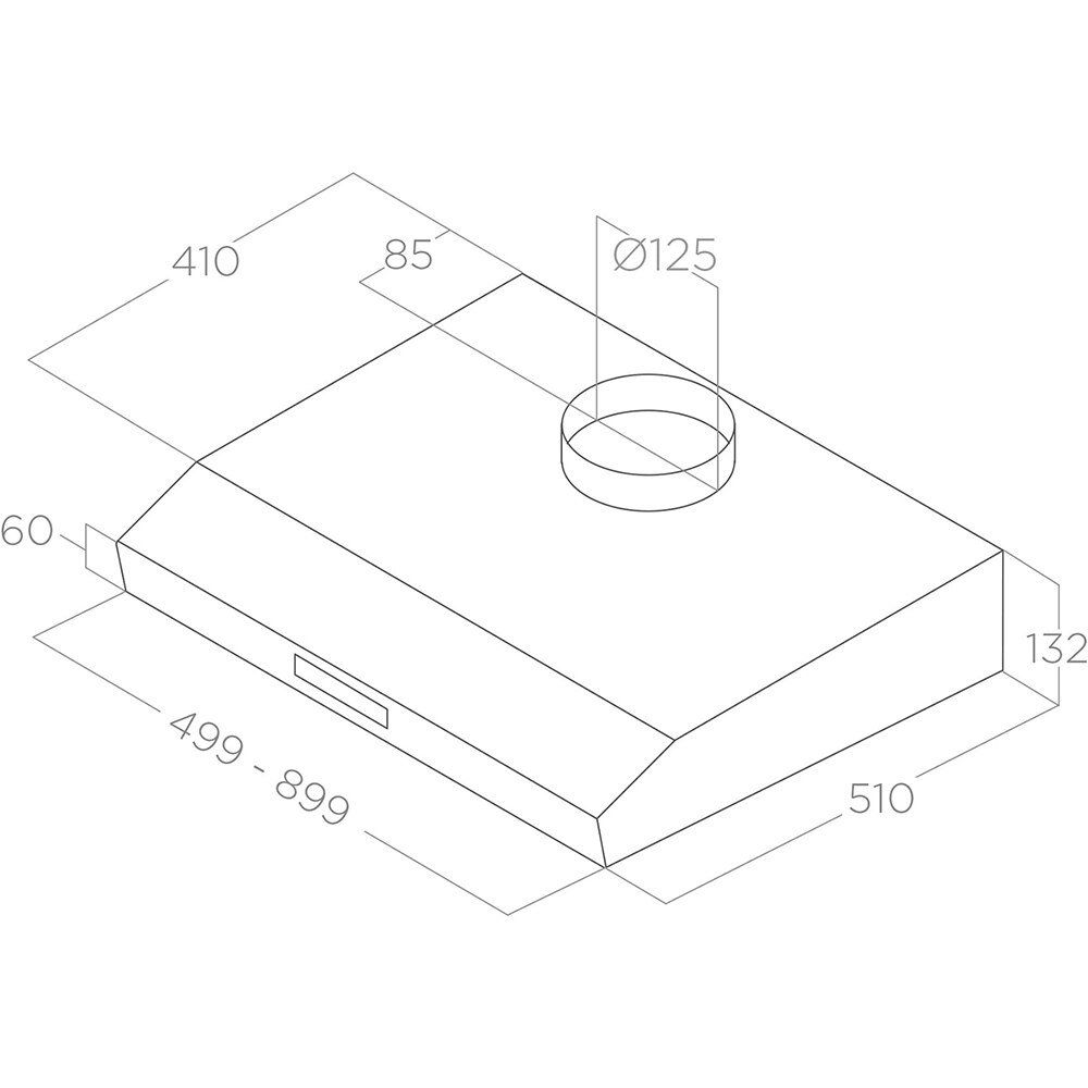 Hota traditionala ELICA Krea GFA WH/F/60, 1 motor, 350 m3/h, L 60 cm, alb