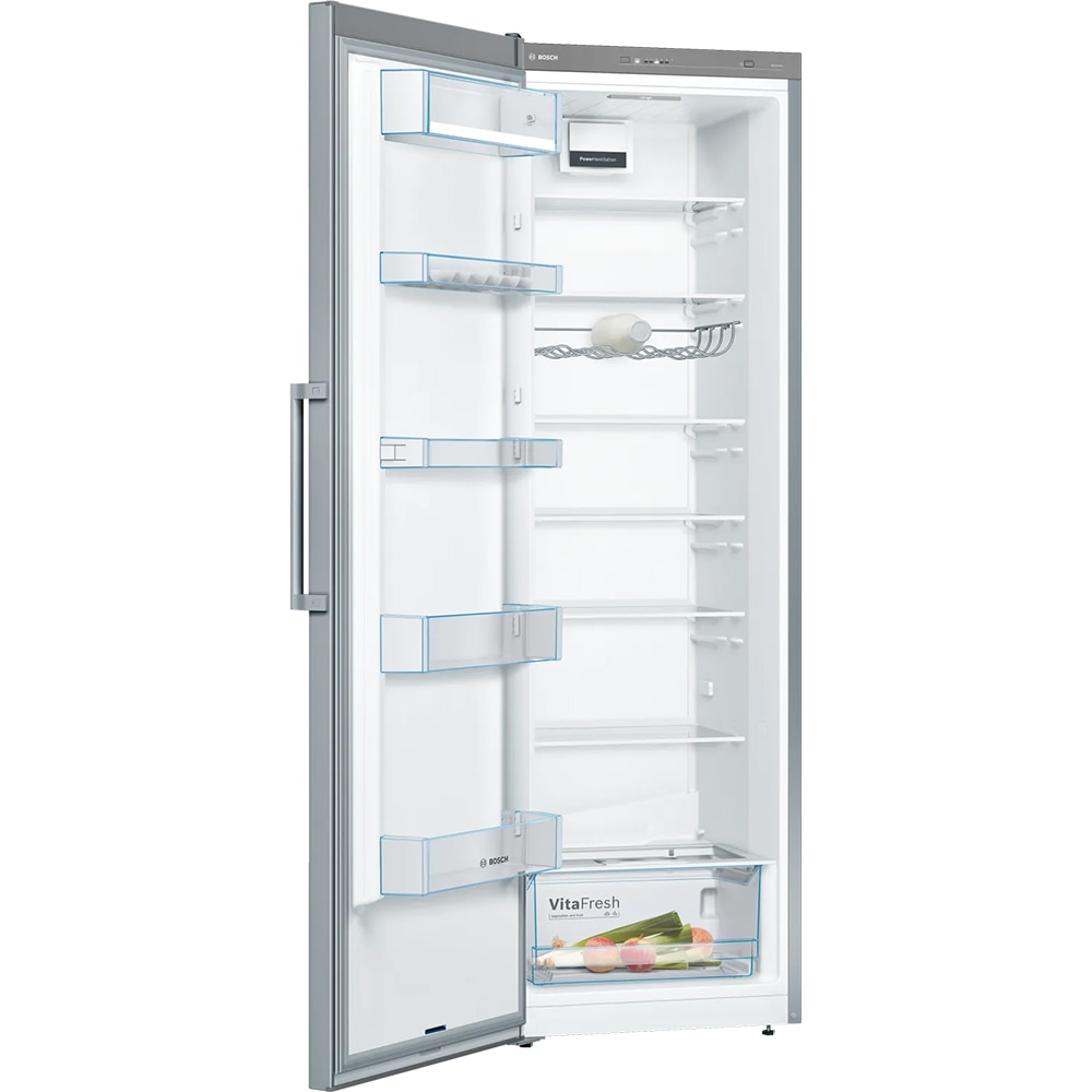 Frigider cu o usa BOSCH KSV36FIEP, 346 l, H 186 cm, Clasa E, inox