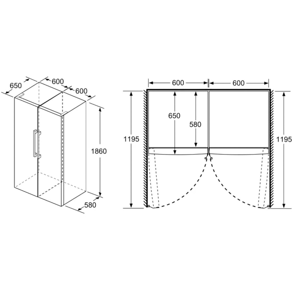 Frigider cu o usa BOSCH KSV36FIEP, 346 l, H 186 cm, Clasa E, inox