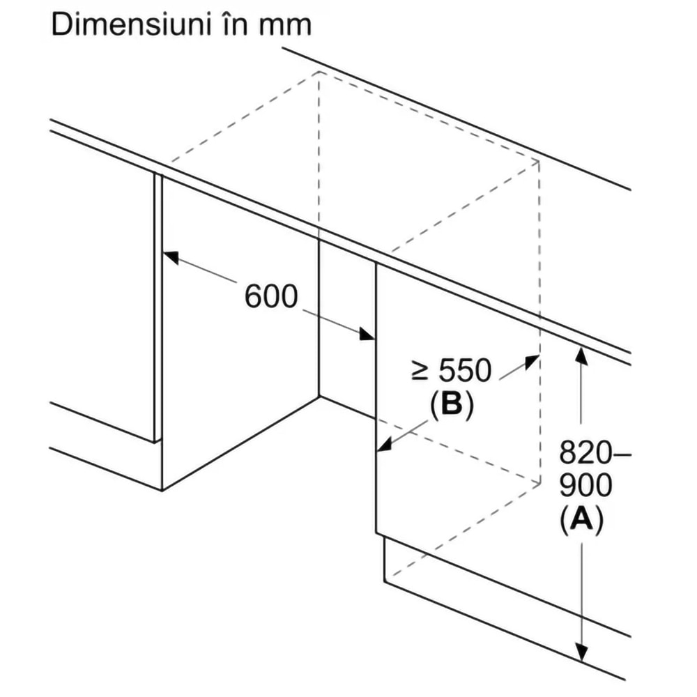 Frigider incorporabil cu o usa BOSCH KUL22VFD0, 110 l, H 82 cm, Clasa D, Wi-Fi
