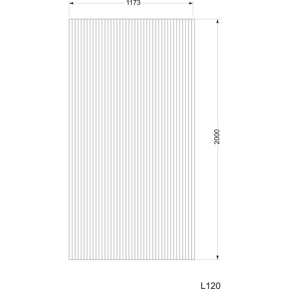 Sticla pentru paravan dus walk-in SANOTECHNIK Sanoflex L120, 120 x 200 cm, finisaj riflat