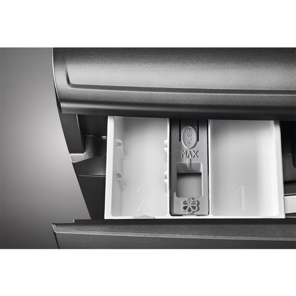 Masina de spalat rufe frontala slim AEG L6SE47DXE, ProSense, 7 kg, 1400rpm, Clasa A, argintiu inchis