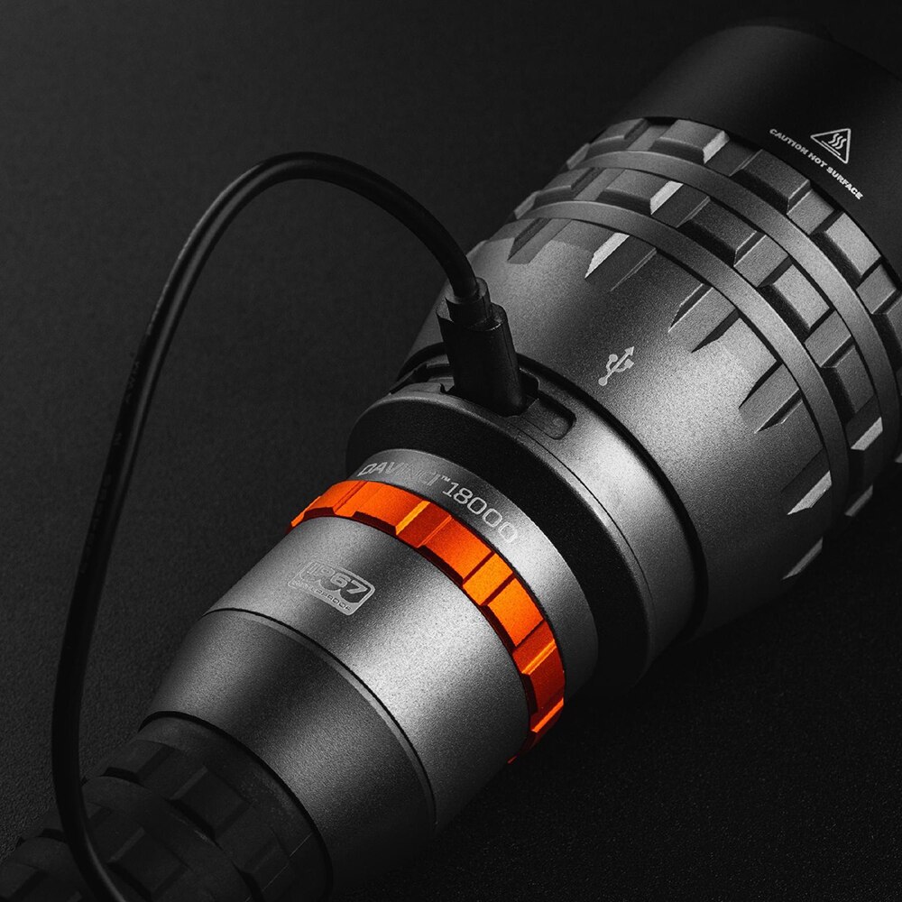 Lanterna NEBO Davinci 18001, 18000 lumeni, acumulator, gri