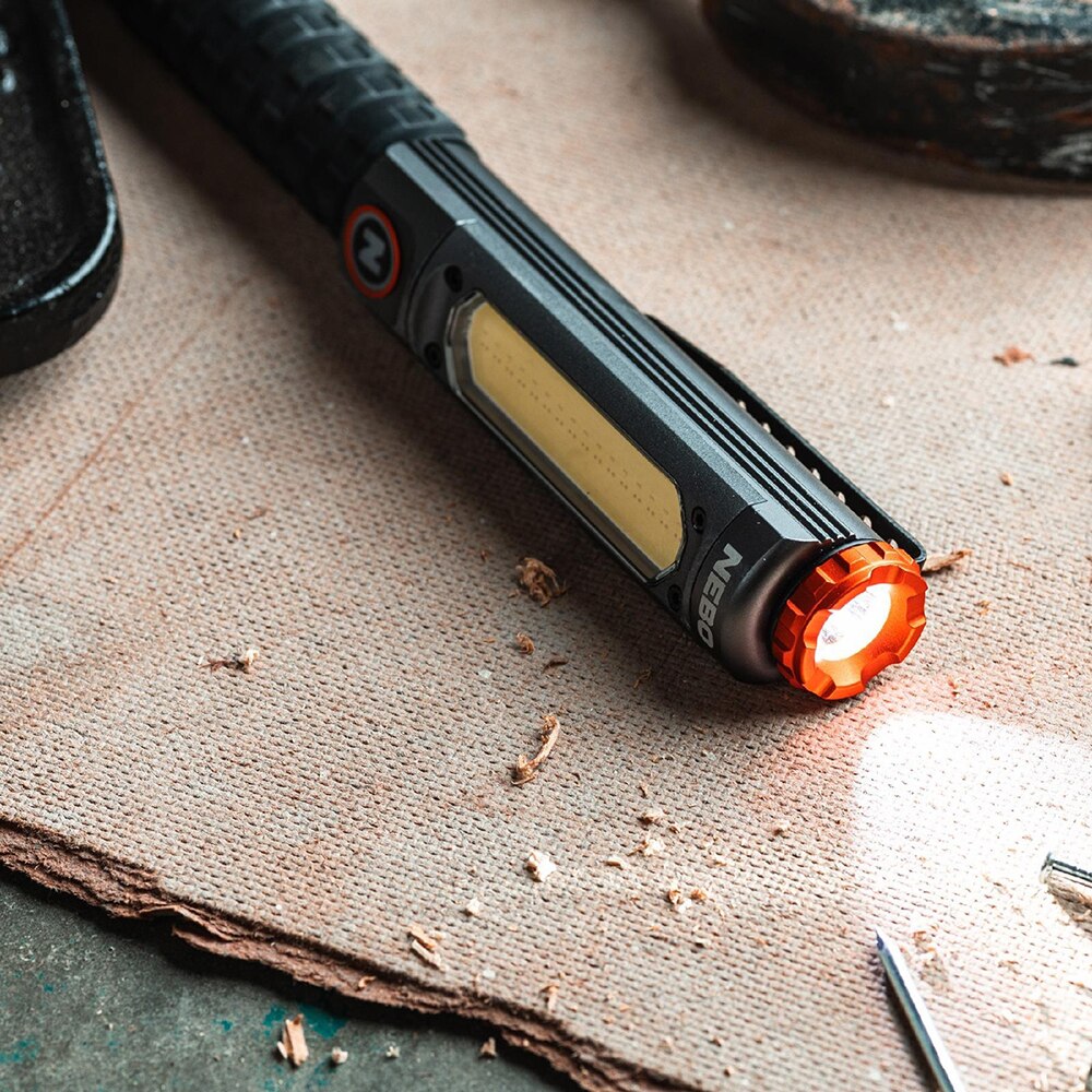 Lanterna NEBO Bag Larry Pro +, 600 lumeni, acumulator, gri