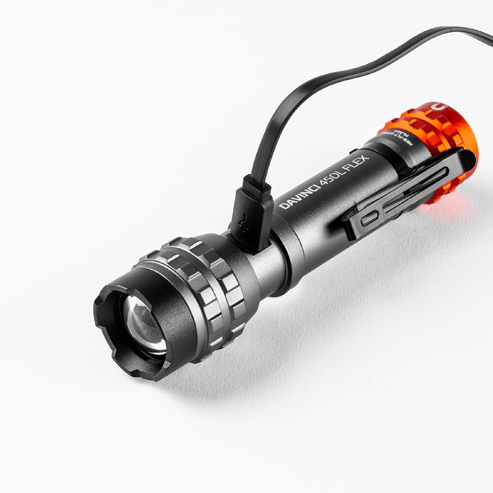 Lanterna NEBO Davinci 450L Flex, 250 lumeni, acumulator, gri