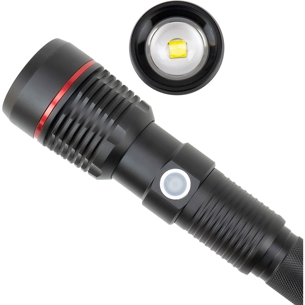 Lanterna LED PNI Adventure F450, 20W, 1500lm, Acumulator 4400mAh, micro USB, negru