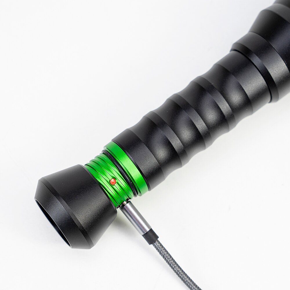 Lanterna LED PNI Adventure F750 Green Light, 10W, IP44, Acumulator 4000mAh, USB Type-C, negru