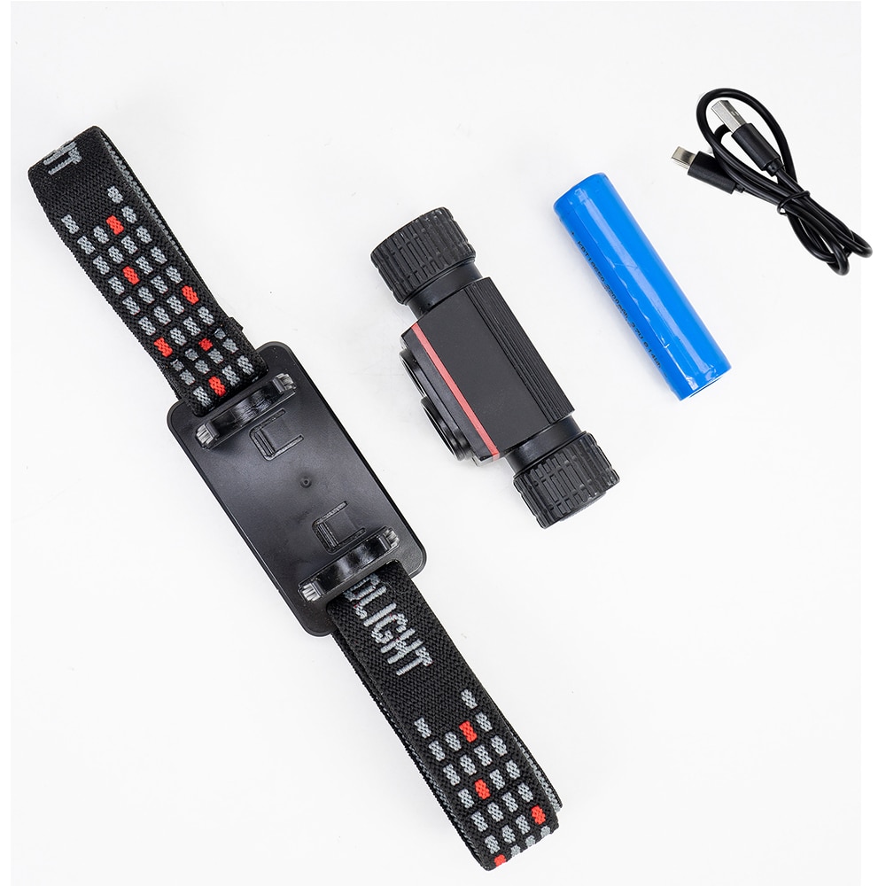 Lanterna LED frontala PNI Adventure F80 Dual Led, 1000lm, IP68, Acumulator 2200mAh, negru