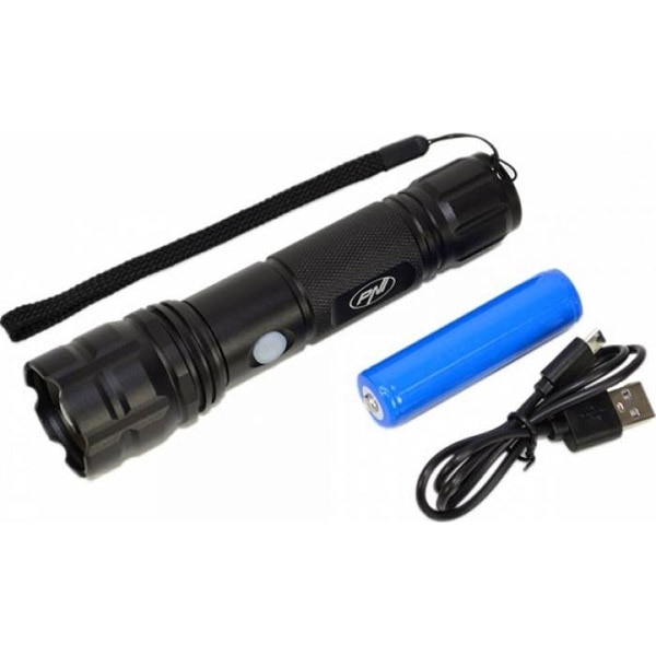 Lanterna LED PNI Adventure F10, 500 lumeni, Acumulator 2200mAh, micro USB, negru