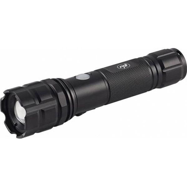 Lanterna LED PNI Adventure F10, 500 lumeni, Acumulator 2200mAh, micro USB, negru