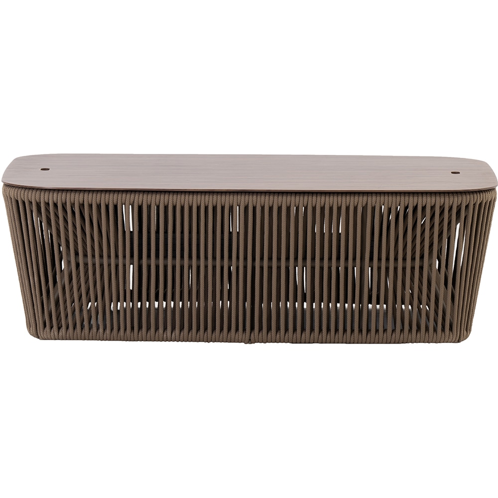 Masa terasa LIVINTWIST Belvedere L, aluminiu, 124 x 41 x 78 cm, camel