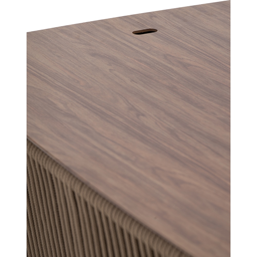 Masa terasa LIVINTWIST Belvedere L, aluminiu, 124 x 41 x 78 cm, camel