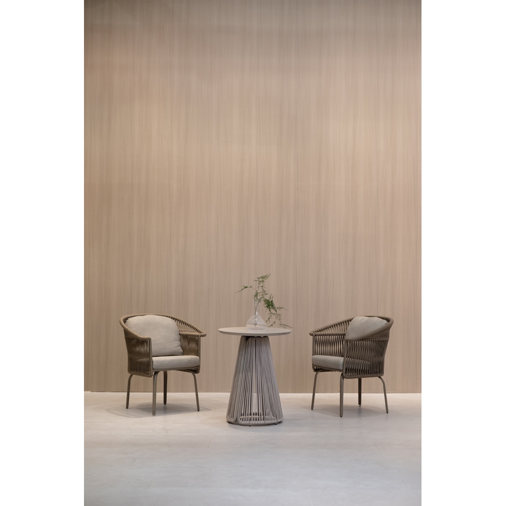 Scaun LIVINTWIST Crown, 65.7 x 57.2 x 83.5 cm, taupe