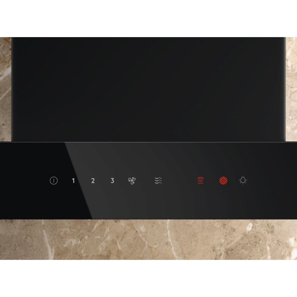 Hota decorativa ELECTROLUX LFT816K, 1 motor, 730 m3/h, L 60 cm, negru mat