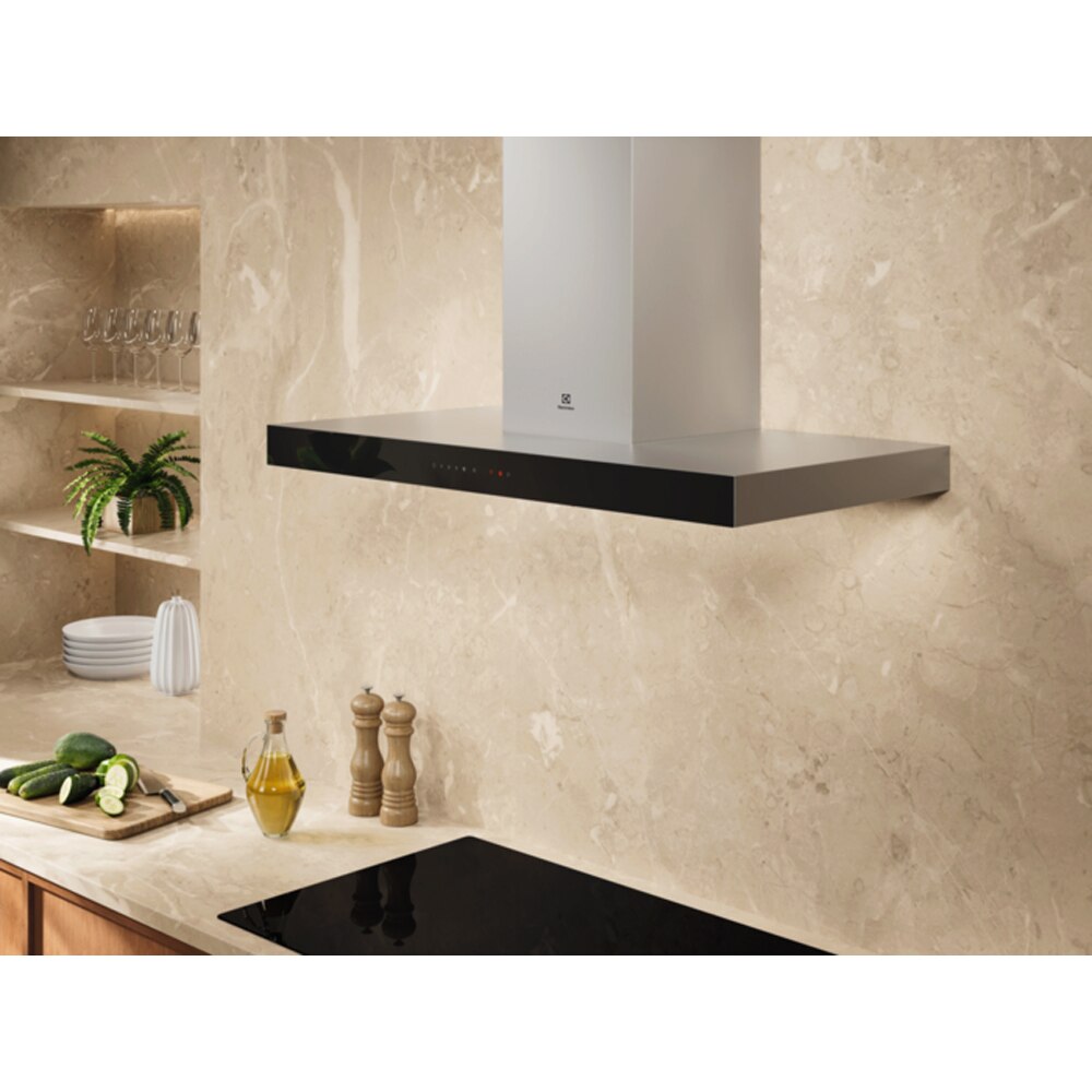 Hota decorativa ELECTROLUX LFT829X, 1 motor, 730 m3/h, L 90 cm, inox