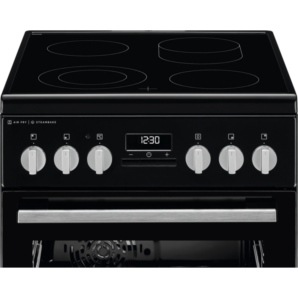 Aragaz ELECTROLUX LKR564275K, SteamBake, AirFry, 4 arzatoare, Electric, L 50 cm, Grill, negru
