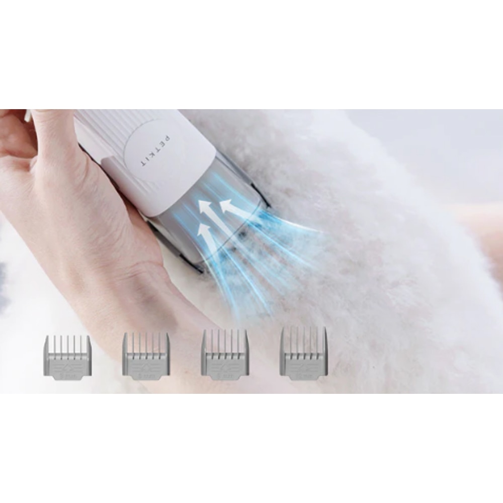 Masina de tuns animale de companie PETKIT AirClipper 5-in-1, 3500rmp, gri